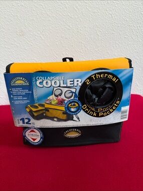 NWT California Innovations Vintage The Original Collapsible Cooler BTS Soccer